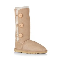 3 BUTTON BOOT - SAND