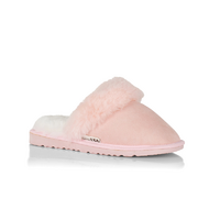 FUR TRIM SCUFF - PINK