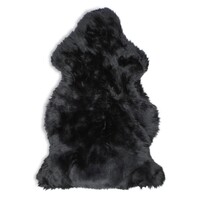 SUPER KING SIZE SHEEPSKIN - BLACK